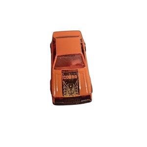 Vintage 1979 Mustang Cobra Hot Wheels Car Orange/Black Turbo Made in Hong Kong